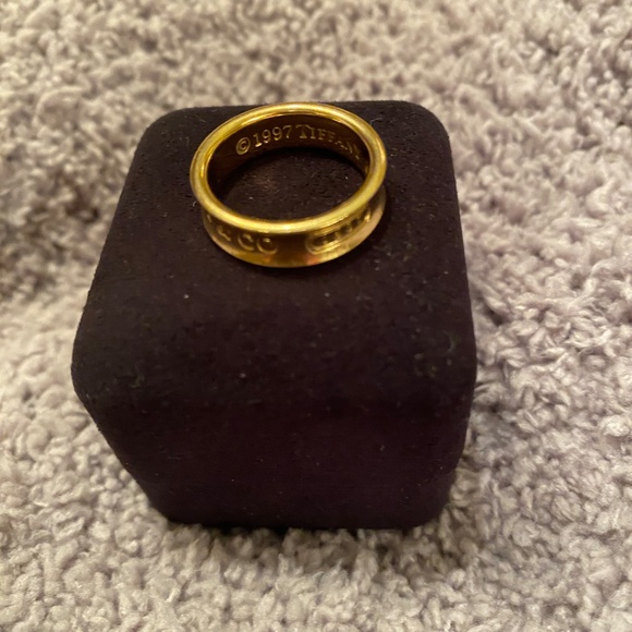 TIFFANY & CO. 1837 BAND RING COLLECTION 18KT GOLD SIZE 7 - Picture 12 of 13